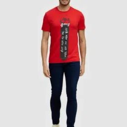celio celio* Red Slim Fit Crew T-Shirt-picture-24