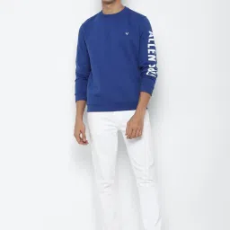 Allen Solly Blue Cotton Regular Fit Printed Sweatshirt image 5