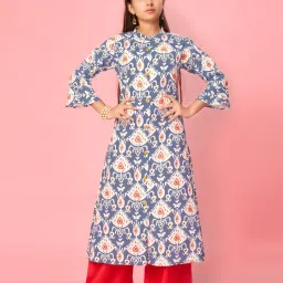 Aarika Kids Blue Printed Kurti image 5