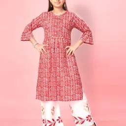 Aarika Kids Red Printed Kurti image 5