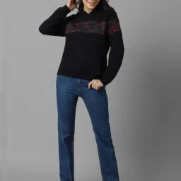 Allen Solly Black Cotton Printed Sweatshirt image 5