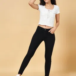 YU by Pantaloons Off-White Cotton Printed Top image 5