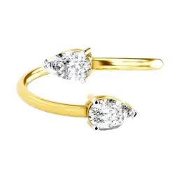 Sparkles Lab Grown Diamond 14k (585) Yellow Gold Ring for Women-picture-28