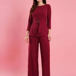 Globus Maroon Maxi Co-Ord Set image 1