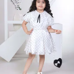 Peppermint Girls White Printed Dress image 1