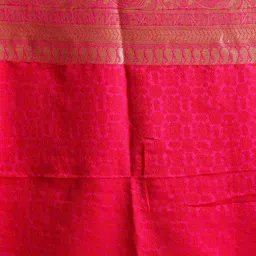 BEATITUDE Pink Woven Saree With Unstitched Blouse image 5