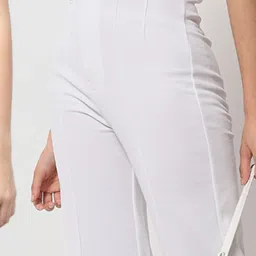 Kotty Blue & White Solid High rise Trousers (Pack Of 2) image 5