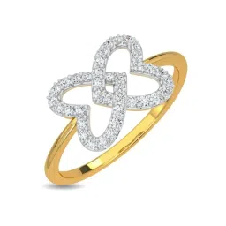 Kisna Diamond & Gold Jewellery Amora 18k (750) Diamond & Gold Ring For Women image 1