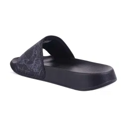 Campus Men's Black Slides image 5