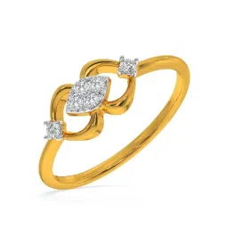 Kisna Diamond & Gold Jewellery Paula 14k (585) Diamond & Gold Ring For Women image 1