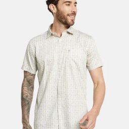 Mettle Natural Cotton Regular Fit Printed Shirt-picture-24