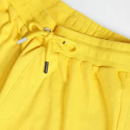 U.S. Polo Assn. Denim Co. Mustard Cotton Regular Fit Printed Trackpants image 5