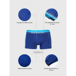 Van Heusen Regular Fit Anti Bacterial Colour Fresh Solid Trunks - Pack of 2 image 5