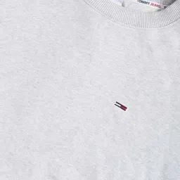 Tommy Hilfiger Silver Grey Cotton Relaxed Fit Sweatshirt image 5