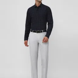 Peter England Grey Slim Fit Trousers image 5