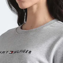 Tommy Hilfiger Grey Logo Regular Fit Sweatshirt image 5