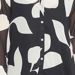 Oxolloxo Black Printed Shrug image 5