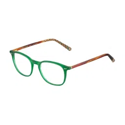 Etnia Barcelona Green Havana Round Eye Frame For Men 5KALLI249OGRHV image 1