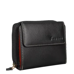 Mai Soli  Black Solid Zip Around Wallet for Women image 2