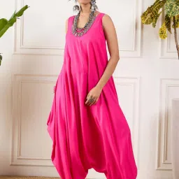 Inweave Pink Regular Fit Jumpsuit image 1
