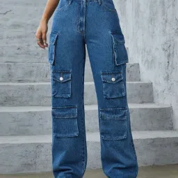Kotty Blue High Rise Wide Leg Jeans image 1