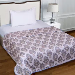 Romee Multi Cotton Floral Blankets Quilts and Dohars image 1