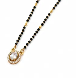 Opal Touch Gold-Plated Zircon Mangalsutra image 2