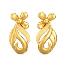 Joyalukkas 22k Gold Floral Stud Earrings for Women-image-41