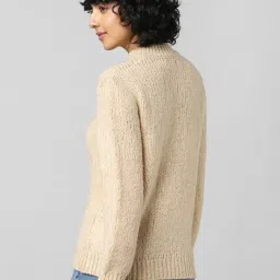 Only Beige Regular Fit Pullover image 2
