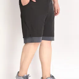 Chkokko Black Darkgrey Regular Fit Shorts image 4