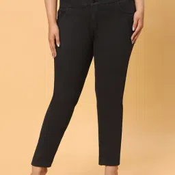 HJ HASASI Black Mid Rise Jeans-picture-17