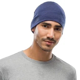 BUFF Denim Blue Solid Beanies image 2