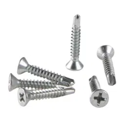 Immech 8 x 38 (D4.2mm) Nickel Plated Self Drilling Screw CSK Phillips Bugle Head Pack of 200 Pcs image 5