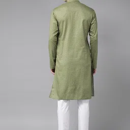 See Designs Men Ethnic Motifs Printed Pure Cotton Kurta With Pyjamas image 4
