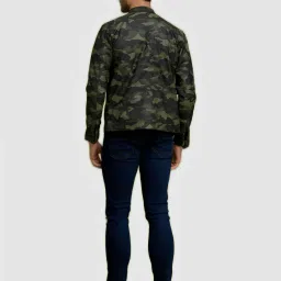 celio celio* Green Regular Fit Printed Jacket image 2