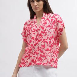 Iconic Pink Linen Printed Shirt-picture-6