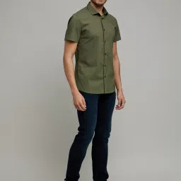 celio celio* Green Slim Fit Shirt image 5
