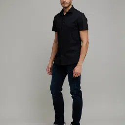 celio celio* Black Slim Fit Shirt image 5