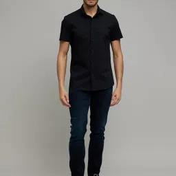 celio celio* Black Slim Fit Shirt image 1