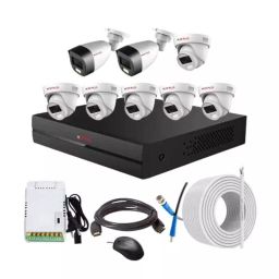 CP PLUS CCTV Combo Kit 2.4 MP Full Colour HD Audio Indoor & Outdoor with 8 Channel DVR, 6 Dome 2 Bullet Camera, 8 Channel SMPS, 70 m Copper Cable & Connectors-picture-7