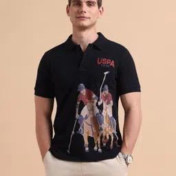 U.S. Polo Assn. Denim Co. Men Brand Logo Printed Polo Collar T-shirt-picture-26