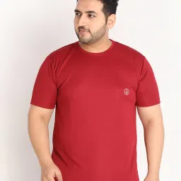 Chkokko Maroon Regular Fit T-Shirt image 1