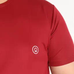 Chkokko Maroon Regular Fit T-Shirt image 5