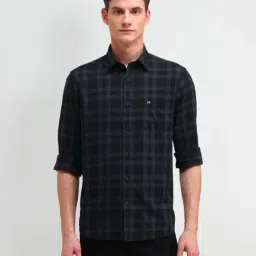 Arrow Sport Black Regular Fit Checks Shirt-picture-11
