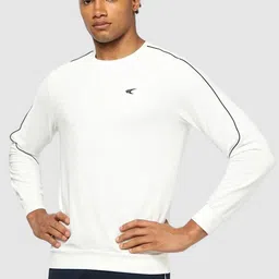 Performax Men White Full Sleeve Crew Neck Sweatshirts-image-16