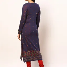 Rangriti Purple Embroidered A Line Kurta image 2