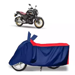 Auto Pearl Two Wheeler Cover with Bag for Yamaha FZ V3 BS6, Red & Blue-picture-16