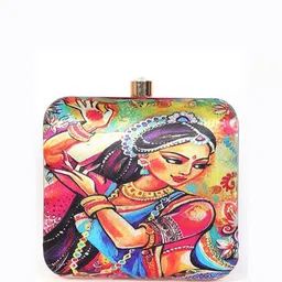 Swisni Printed Box Clutch image 2