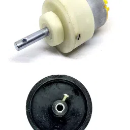 Invento 6V - 12V 5 Kg-cm 10 rpm DC Metal Geared Motor 65mm x 18mm-image-90