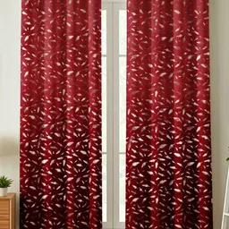 Kiara Creations Pack of 2 Room Darkening Door Curtain-picture-30